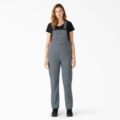 Women's Hickory Stripe Boyfriend Fit Bib Overalls | Dickies near me