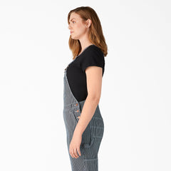 Women's Hickory Stripe Boyfriend Fit Bib Overalls | Dickies near me