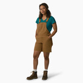 Women's Relaxed Fit Bib Shortalls, 7" | Dickies online