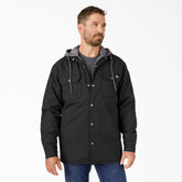 Water Repellent Duck Hooded Shirt Jacket | Dickies online shop