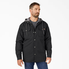 Water Repellent Duck Hooded Shirt Jacket | Dickies online shop