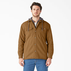 Water Repellent Duck Hooded Shirt Jacket | Dickies online