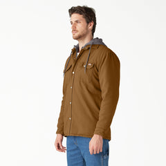 Water Repellent Duck Hooded Shirt Jacket | Dickies online