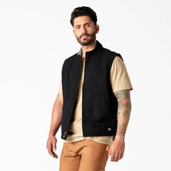 Duck Canvas High Pile Fleece Lined Vest | Dickies outlet