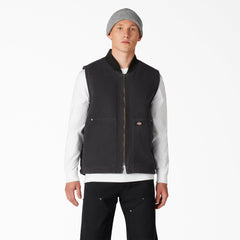 Stonewashed Duck High Pile Fleece Lined Vest | Dickies sale