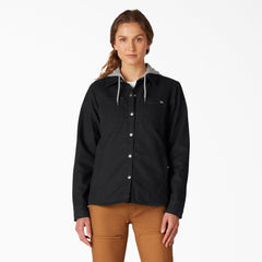 Women's Duck Hooded Shirt Jacket | Dickies for sale