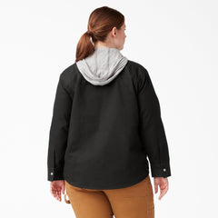Women's Plus Duck Hooded Shirt Jacket | Dickies discount