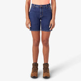Women’s Relaxed Fit Denim Carpenter Shorts, 7" | Dickies discount