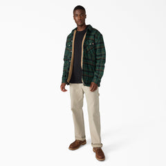 Water Repellent Fleece-Lined Flannel Shirt Jacket | Dickies online shop