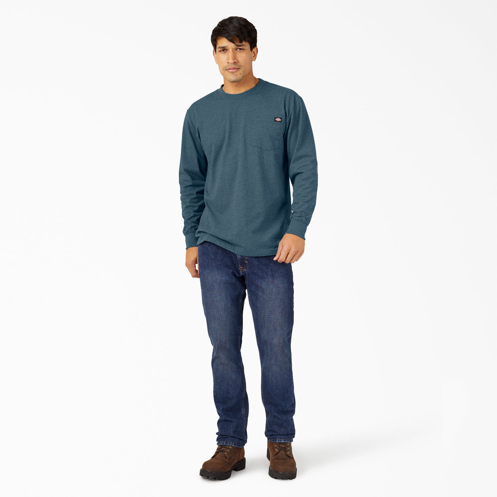 Heavyweight Heathered Long Sleeve Pocket T-Shirt | Dickies for sale