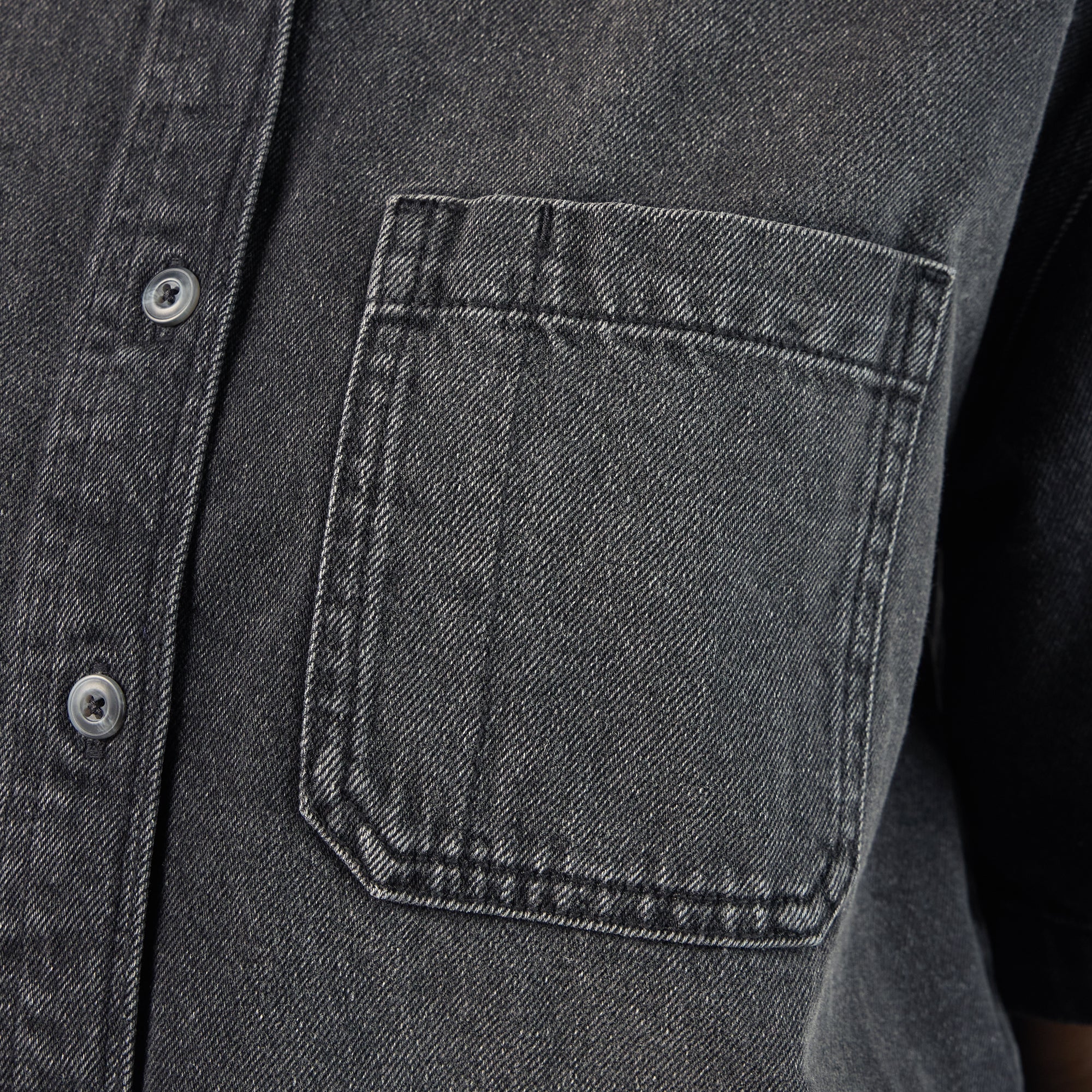 Women's Cropped Denim Work Shirt | Dickies online