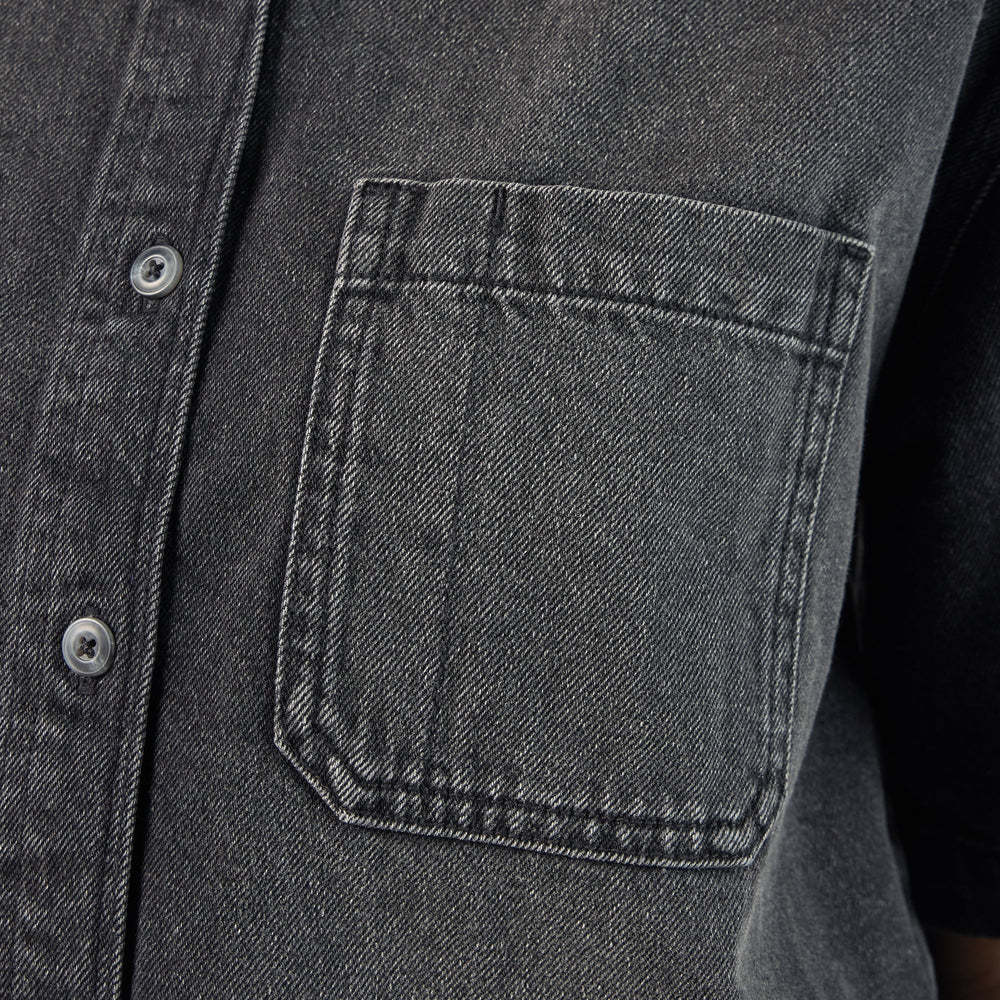 Women's Cropped Denim Work Shirt | Dickies online