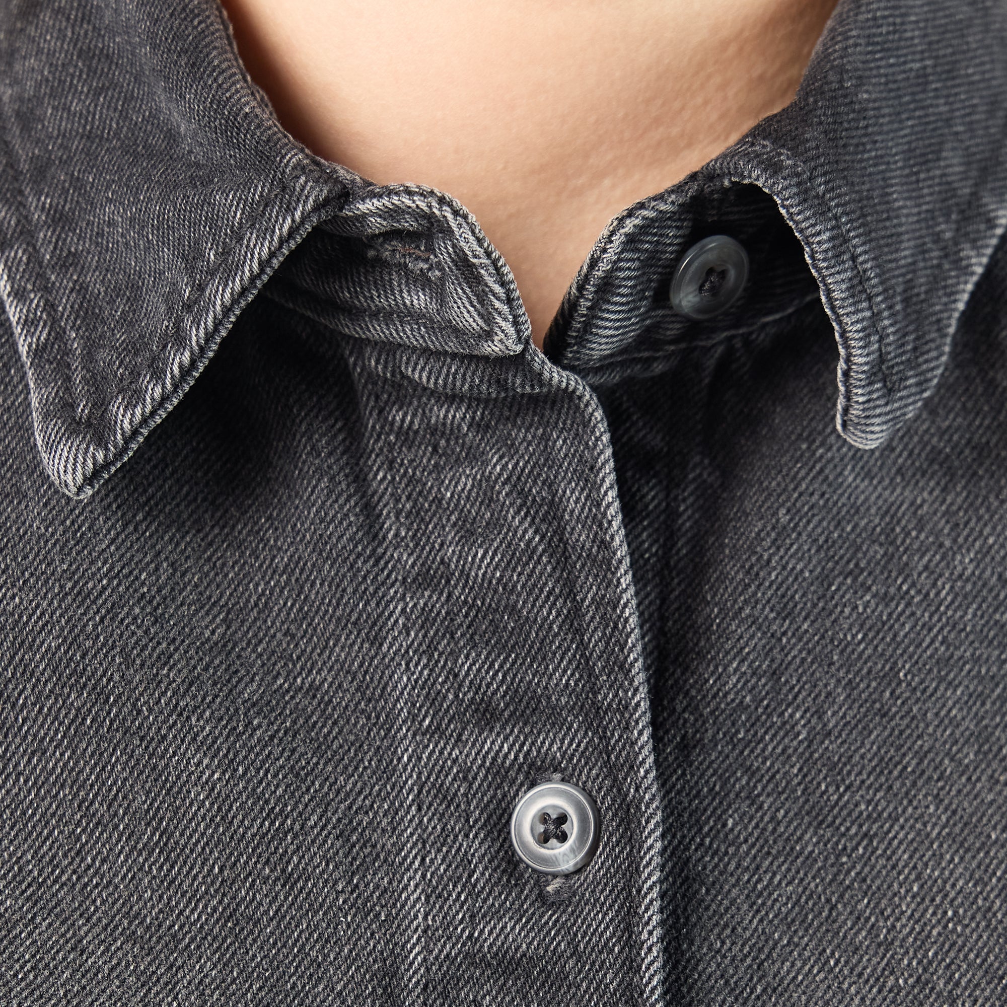 Women's Cropped Denim Work Shirt | Dickies online