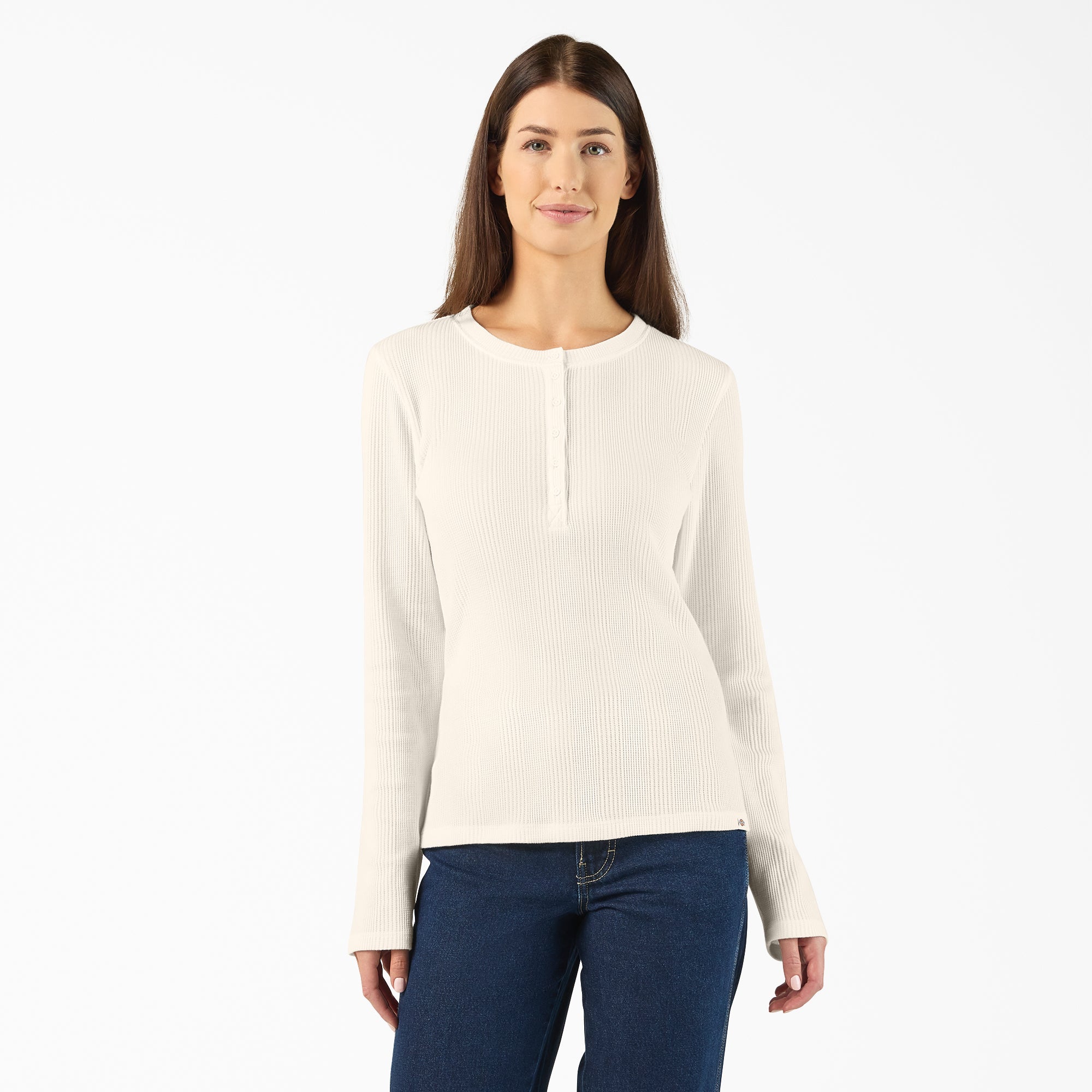 Women’s Crewneck Henley Shirt | Dickies for sale