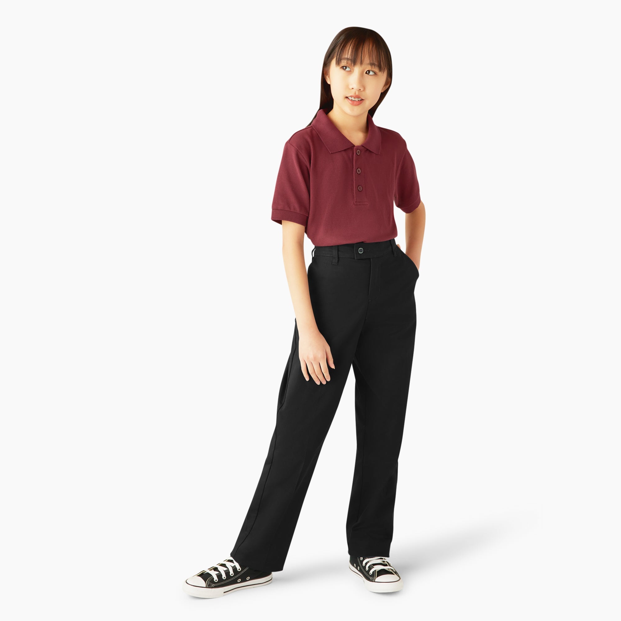 Girls' Slim Fit Pants, 4-20 | Dickies online