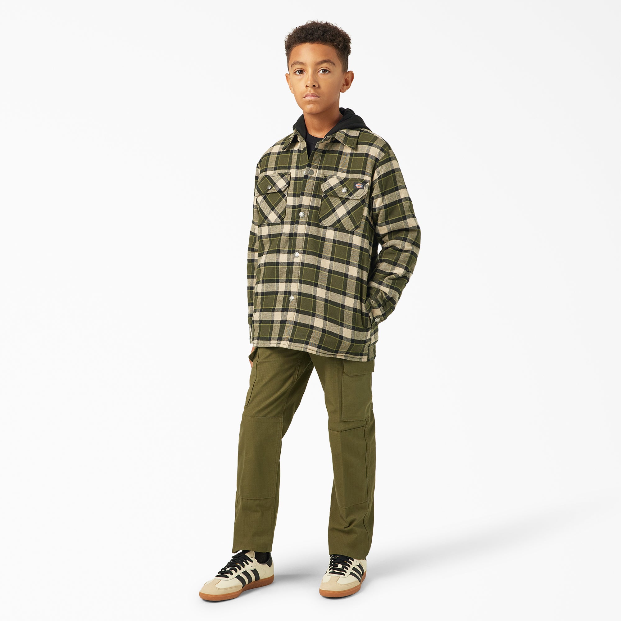 Boys’ Flannel Shirt Jacket | Dickies for sale