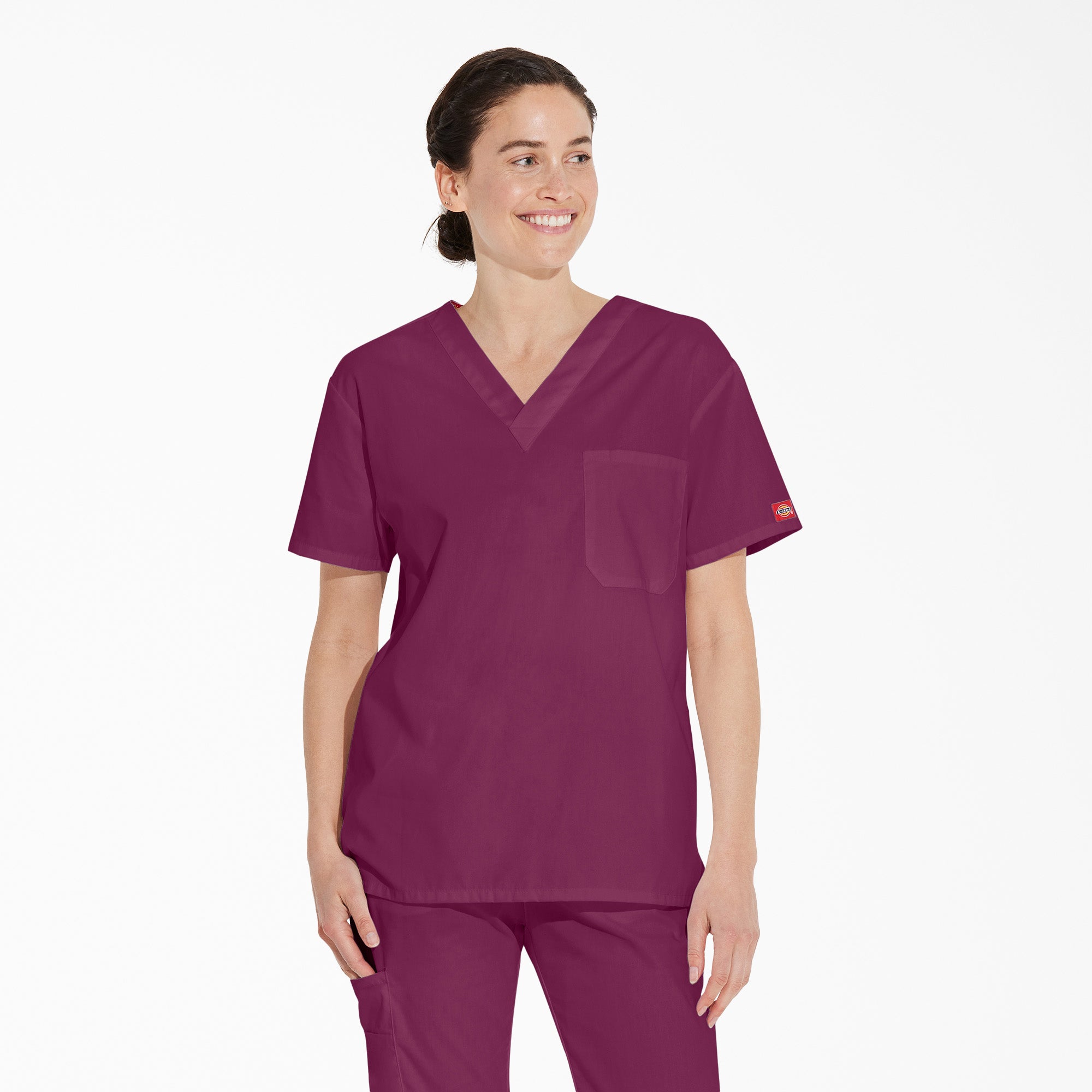 Unisex EDS Signature V-Neck Scrub Top | Dickies US