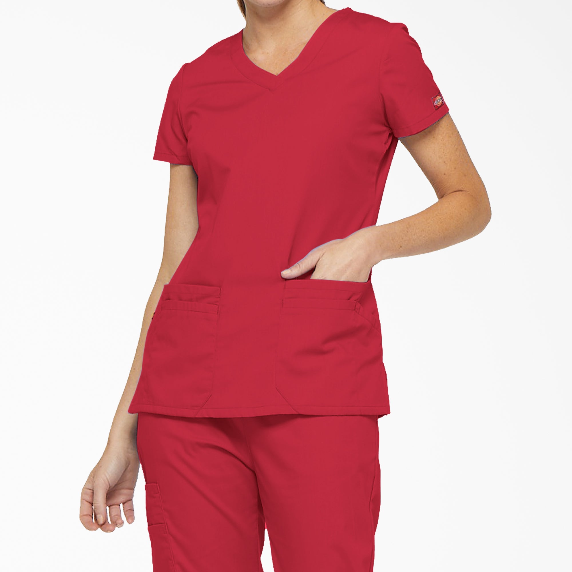 Women's EDS Signature V-Neck Scrub Top | Dickies online