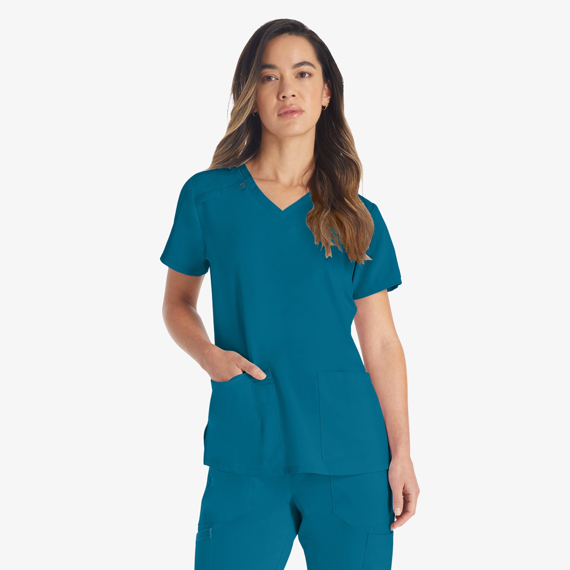 Women's EDS Essentials V-Neck Scrub Top | Dickies on sale