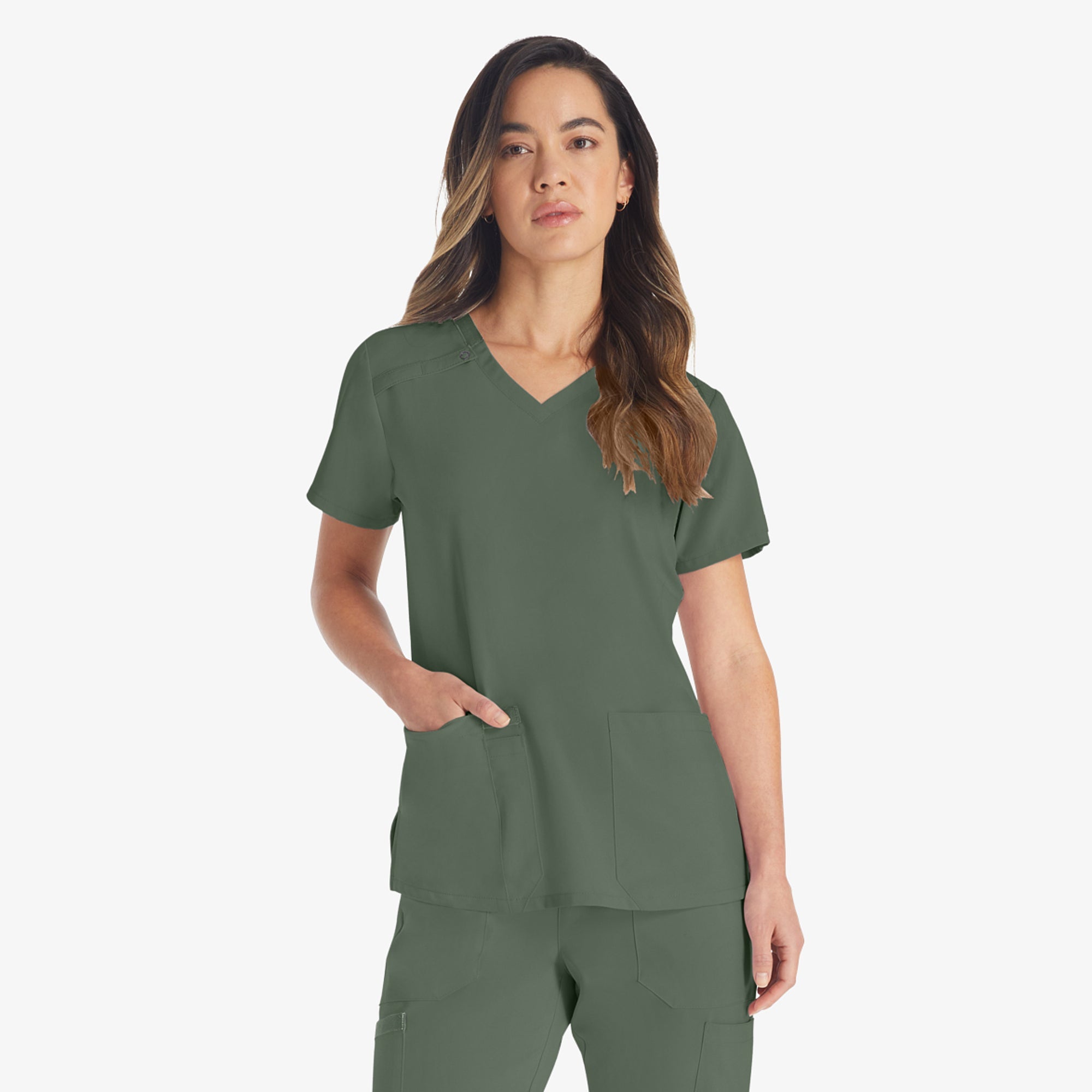 Women's EDS Essentials V-Neck Scrub Top | Dickies on sale