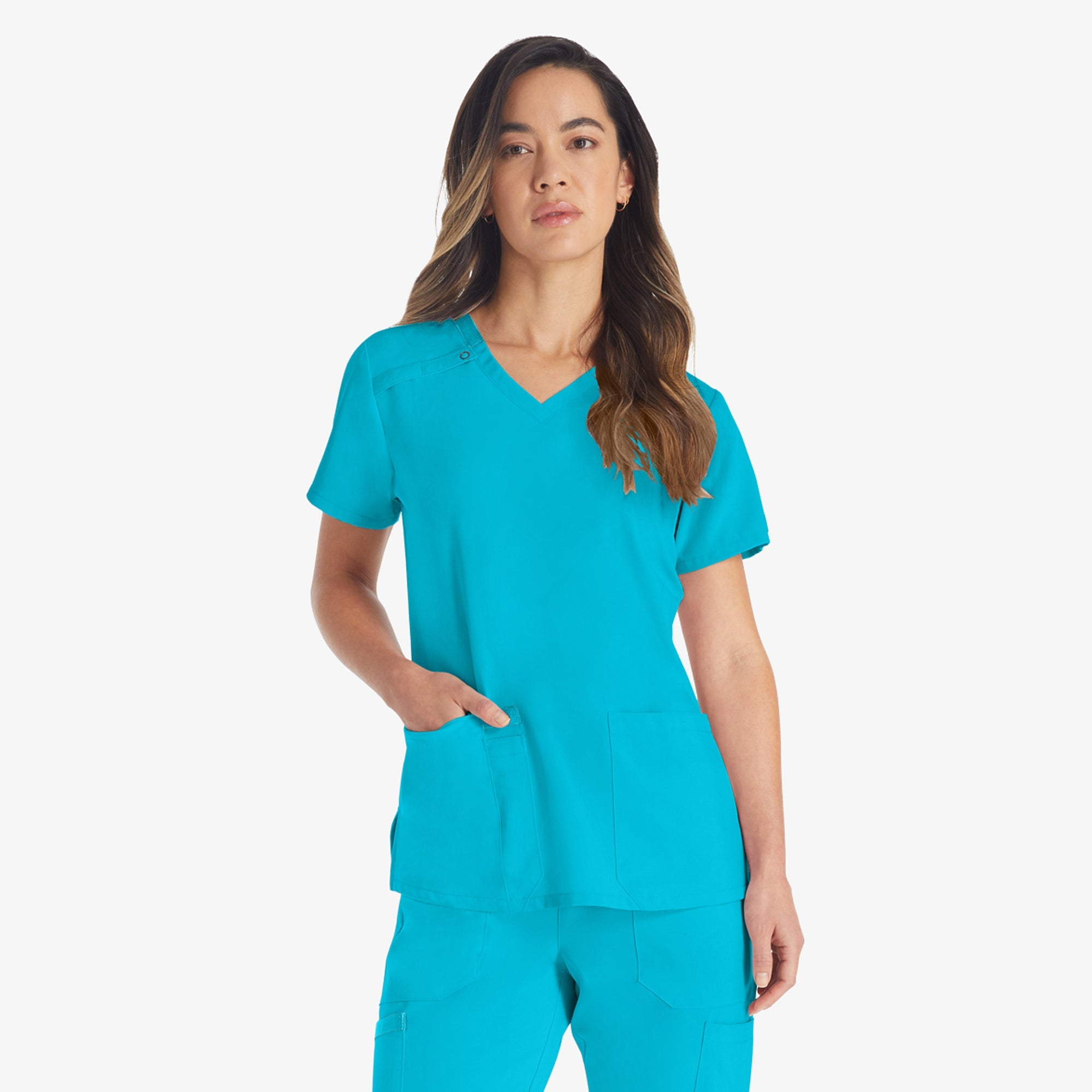 Women's EDS Essentials V-Neck Scrub Top | Dickies on sale