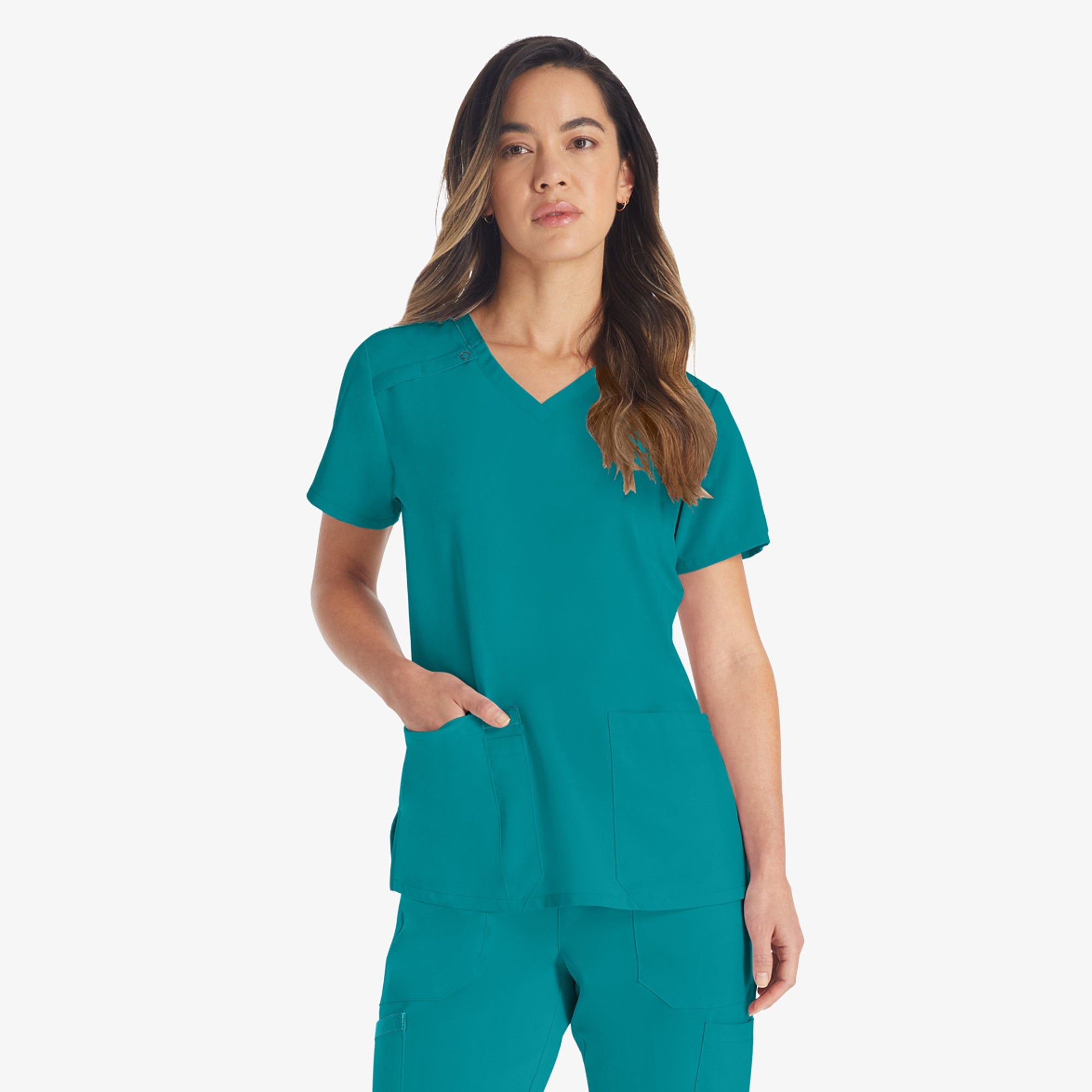 Women's EDS Essentials V-Neck Scrub Top | Dickies on sale