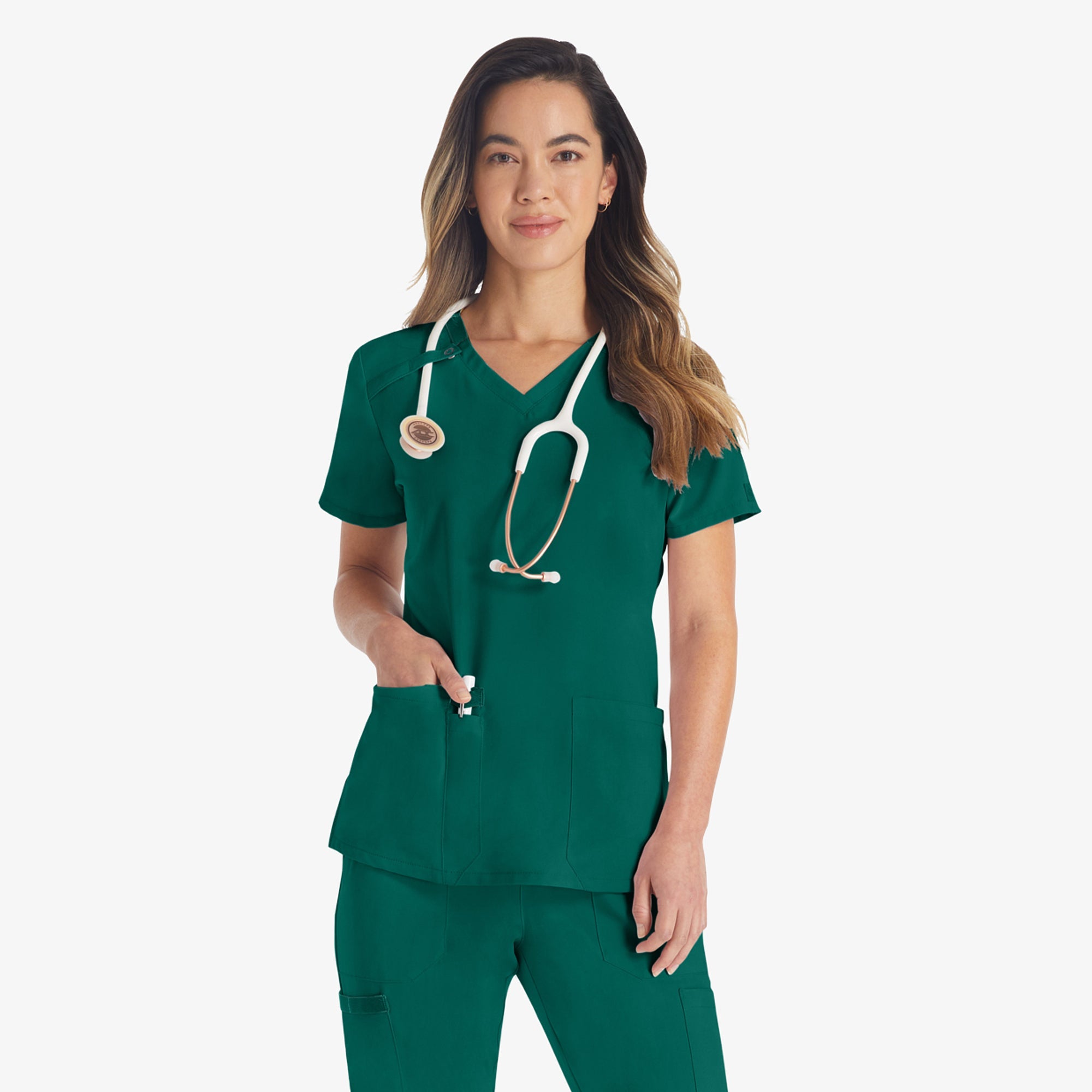 Women's EDS Essentials V-Neck Scrub Top | Dickies on sale