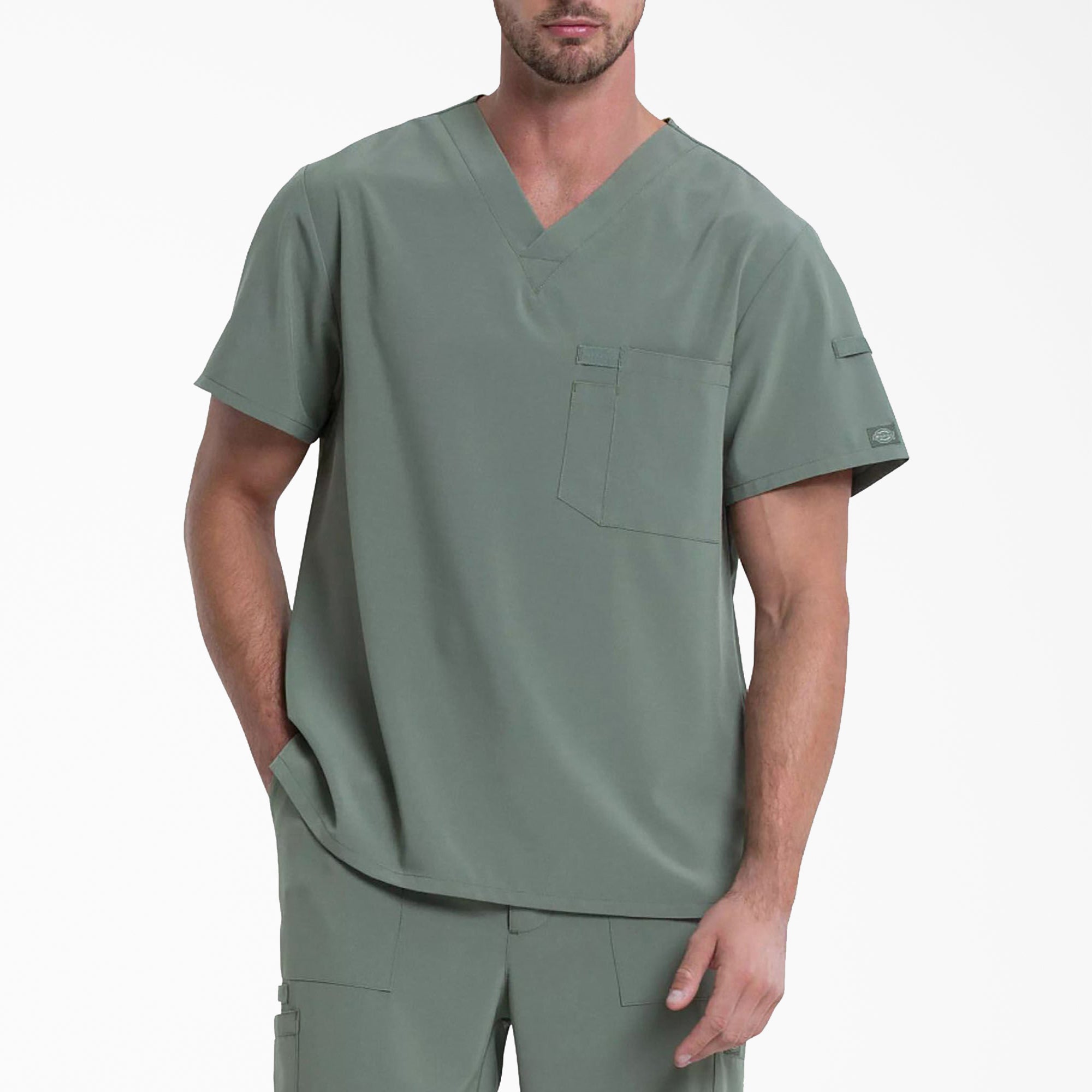 Men's EDS Essentials Tuckable V-Neck Scrub Top | Dickies outlet