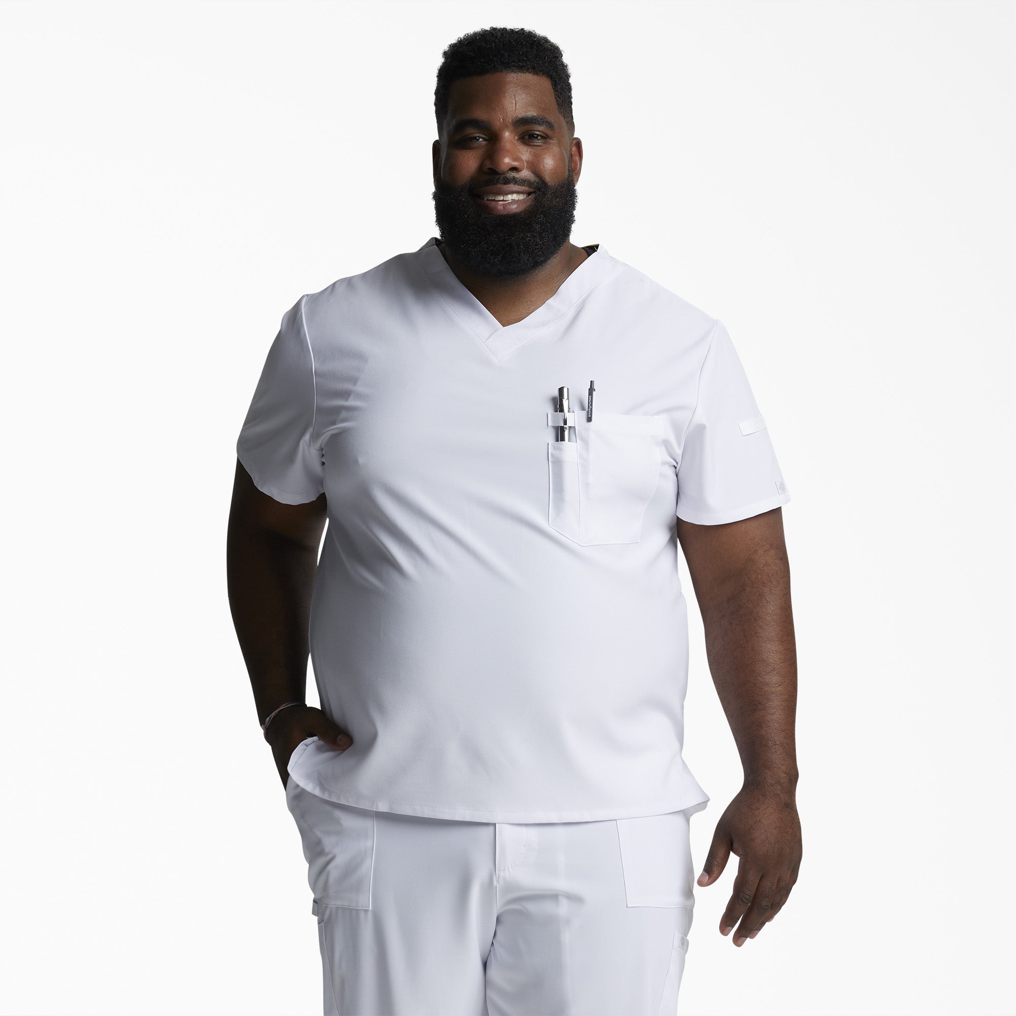 Men's EDS Essentials Tuckable V-Neck Scrub Top | Dickies outlet