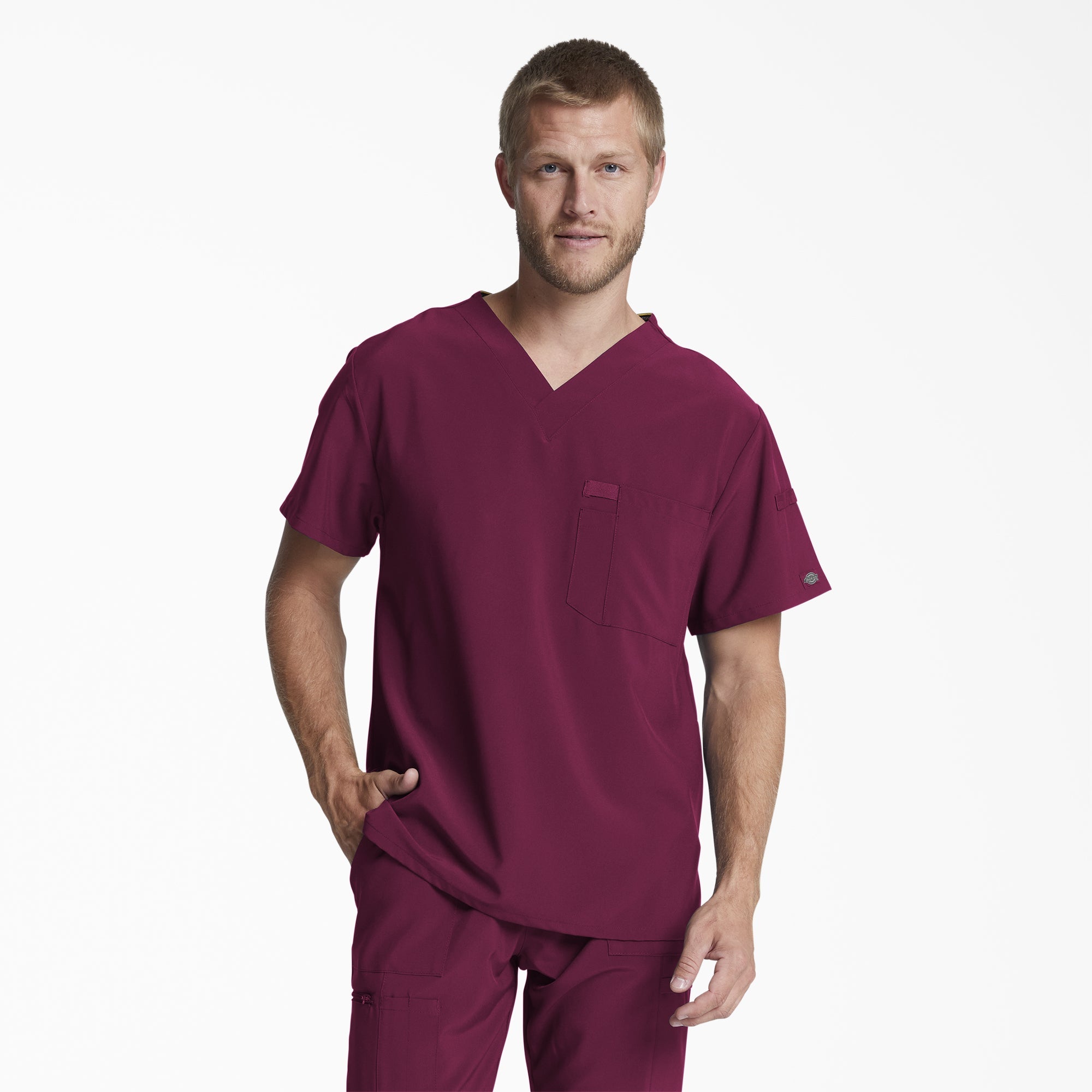 Men's EDS Essentials Tuckable V-Neck Scrub Top | Dickies outlet