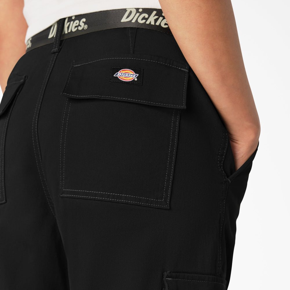 Women's Relaxed Fit Contrast Stitch Cropped Cargo Pants | Dickies discount