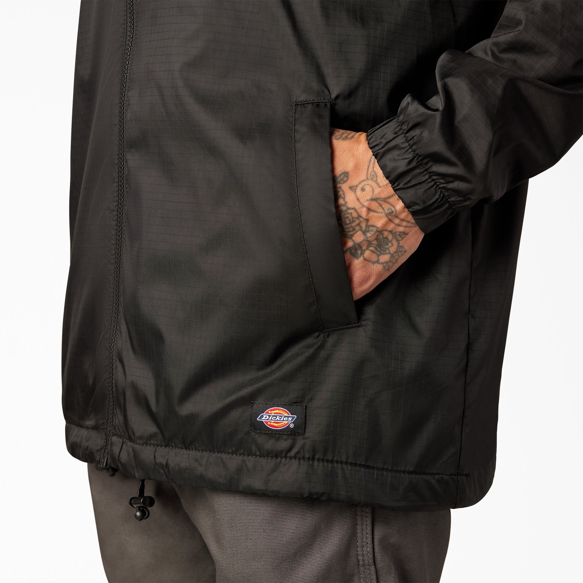 Fleece Lined Nylon Hooded Jacket | Dickies on sale