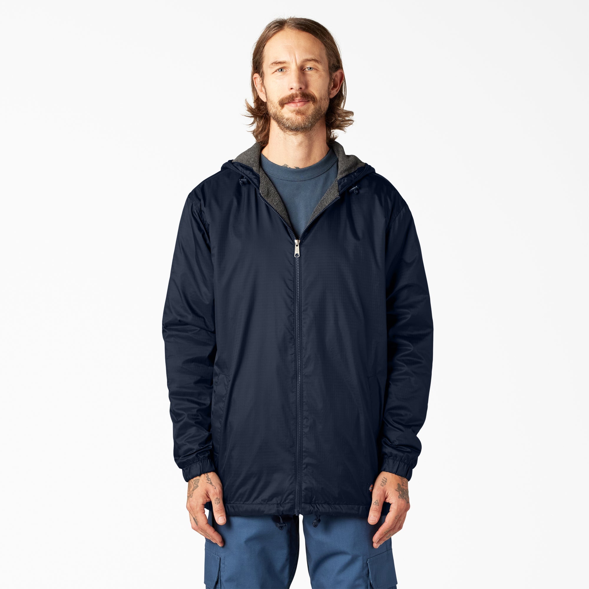 Fleece Lined Nylon Hooded Jacket | Dickies on sale