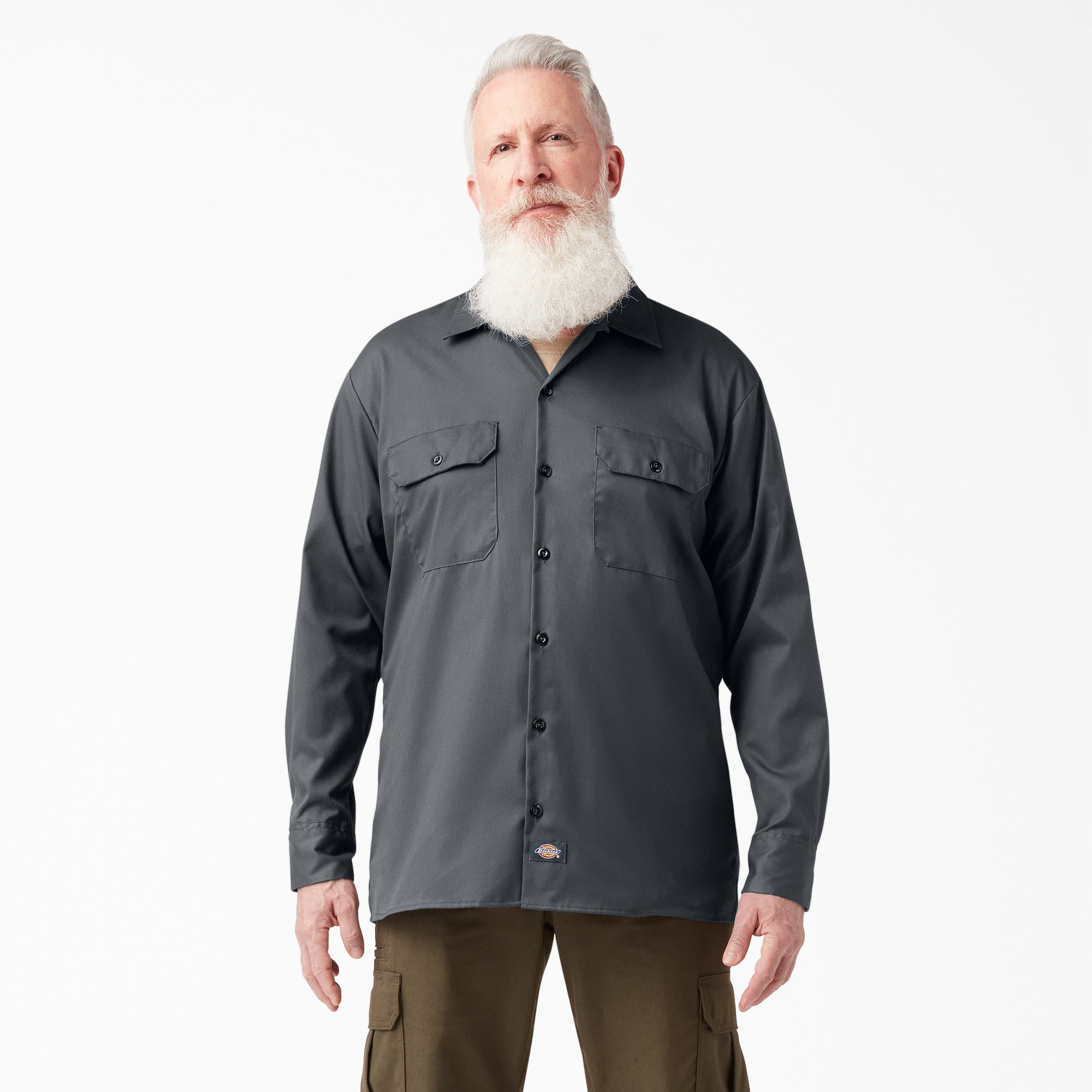 FLEX Relaxed Fit Long Sleeve Work Shirt | Dickies online shop
