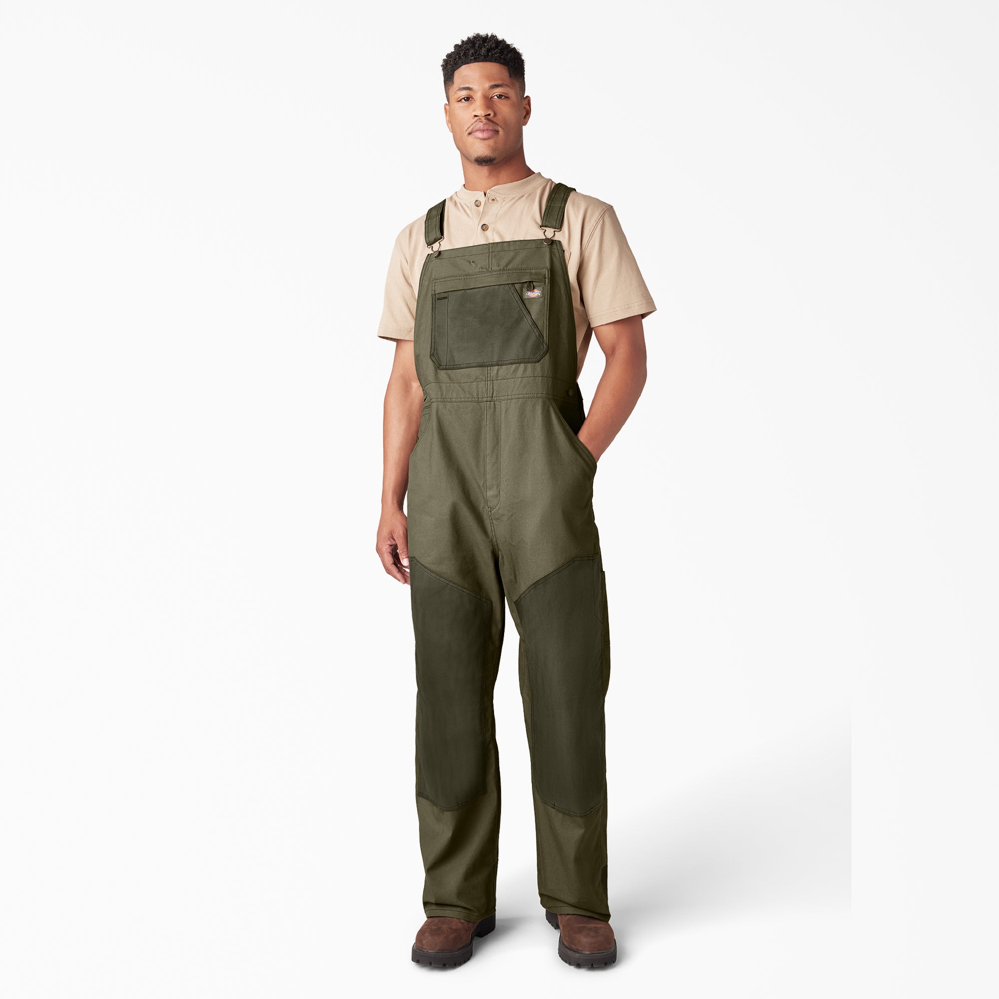 Waxed Canvas Double Front Bib Overalls | Dickies online shop