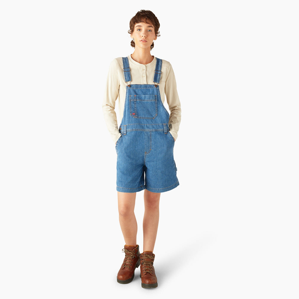 Women's Relaxed Fit Bib Shortalls, 7" | Dickies near me