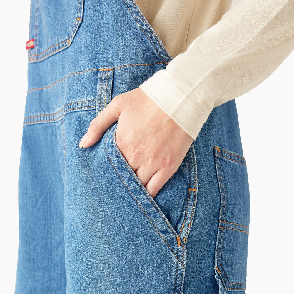 Women's Relaxed Fit Bib Shortalls, 7" | Dickies near me