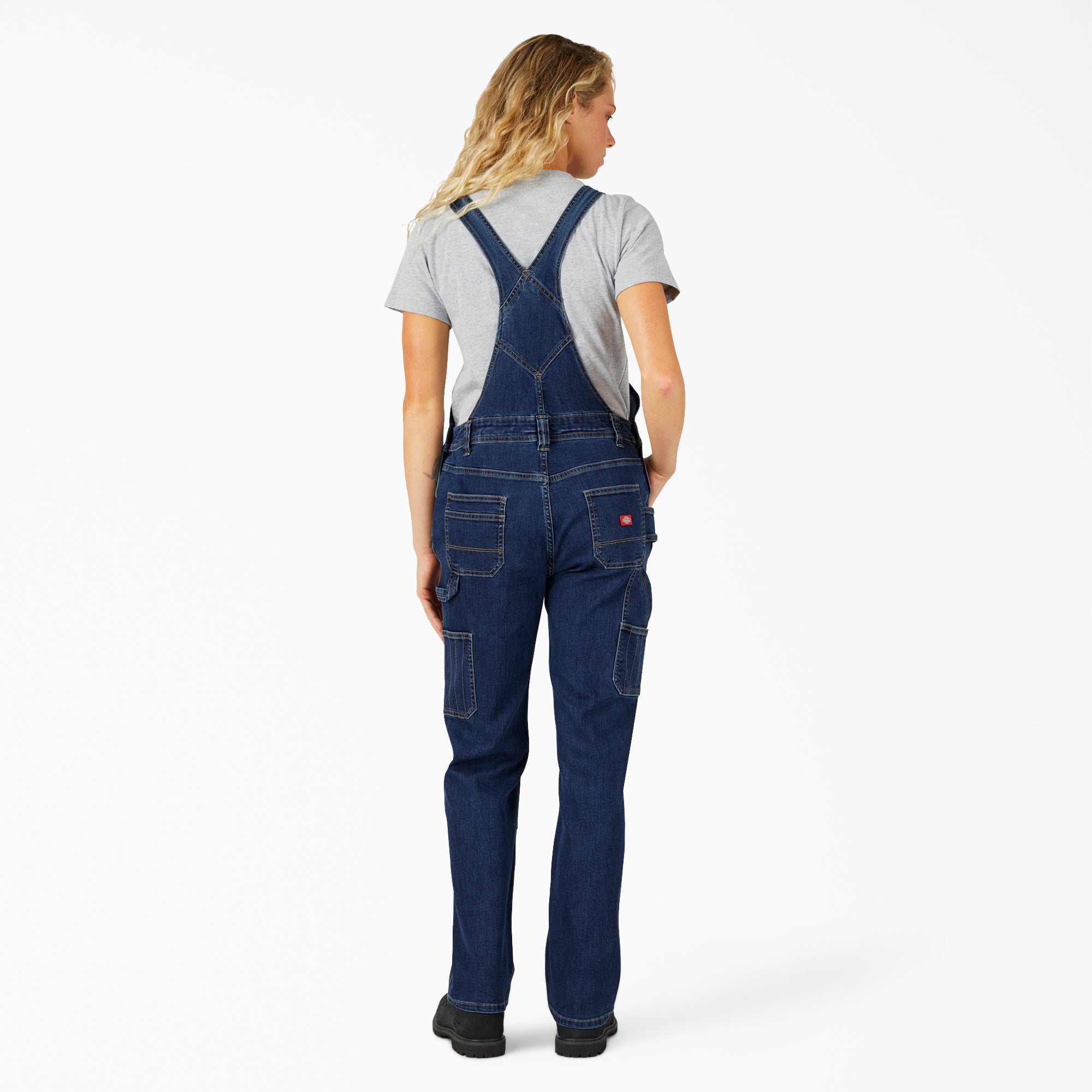 Women's Straight Fit Denim Double Front Bib Overalls | Dickies US