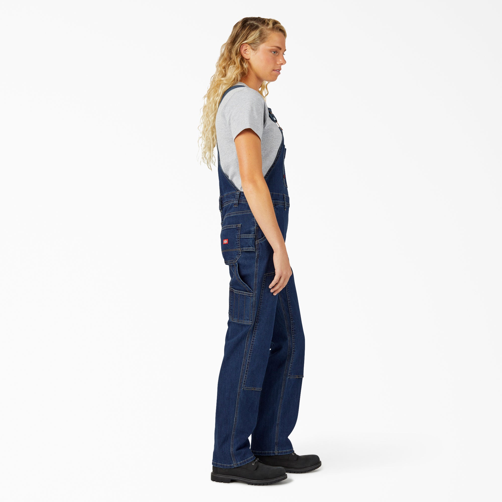 Women's Straight Fit Denim Double Front Bib Overalls | Dickies US