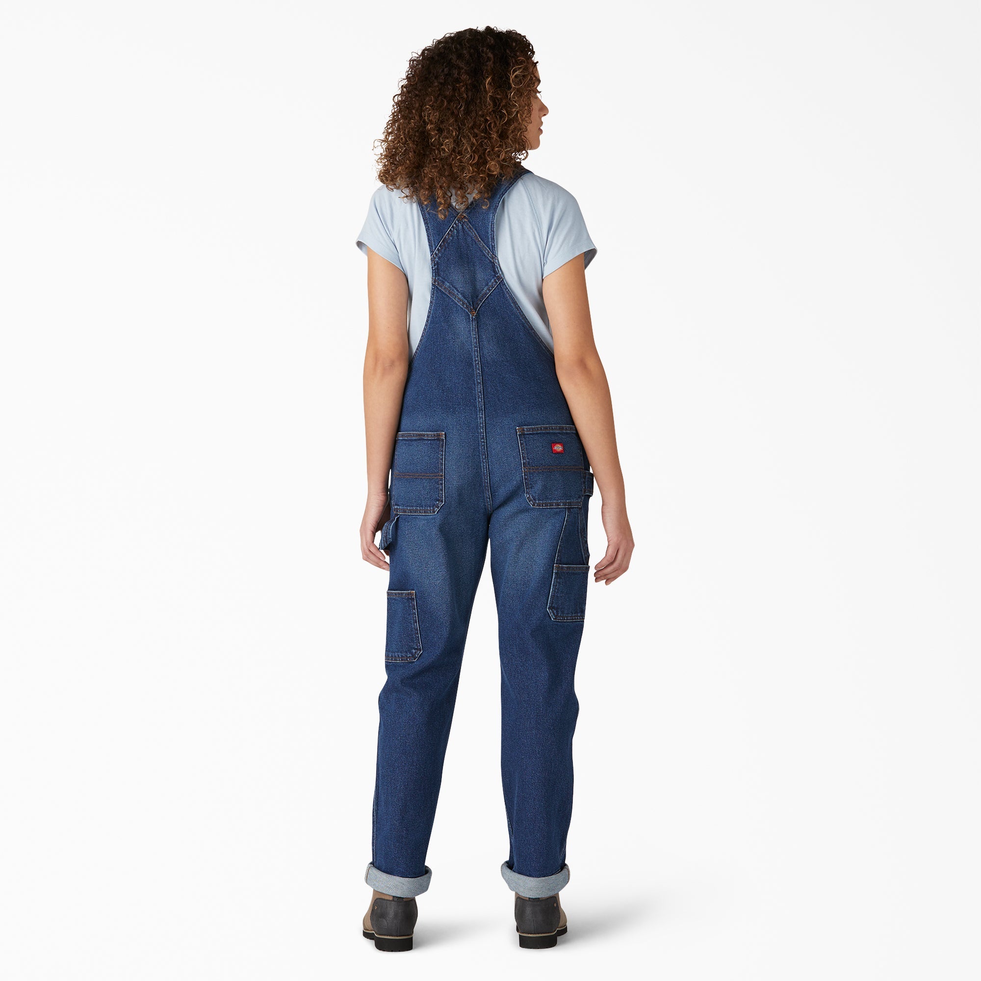 Women's Denim Boyfriend Fit Bib Overalls | Dickies online