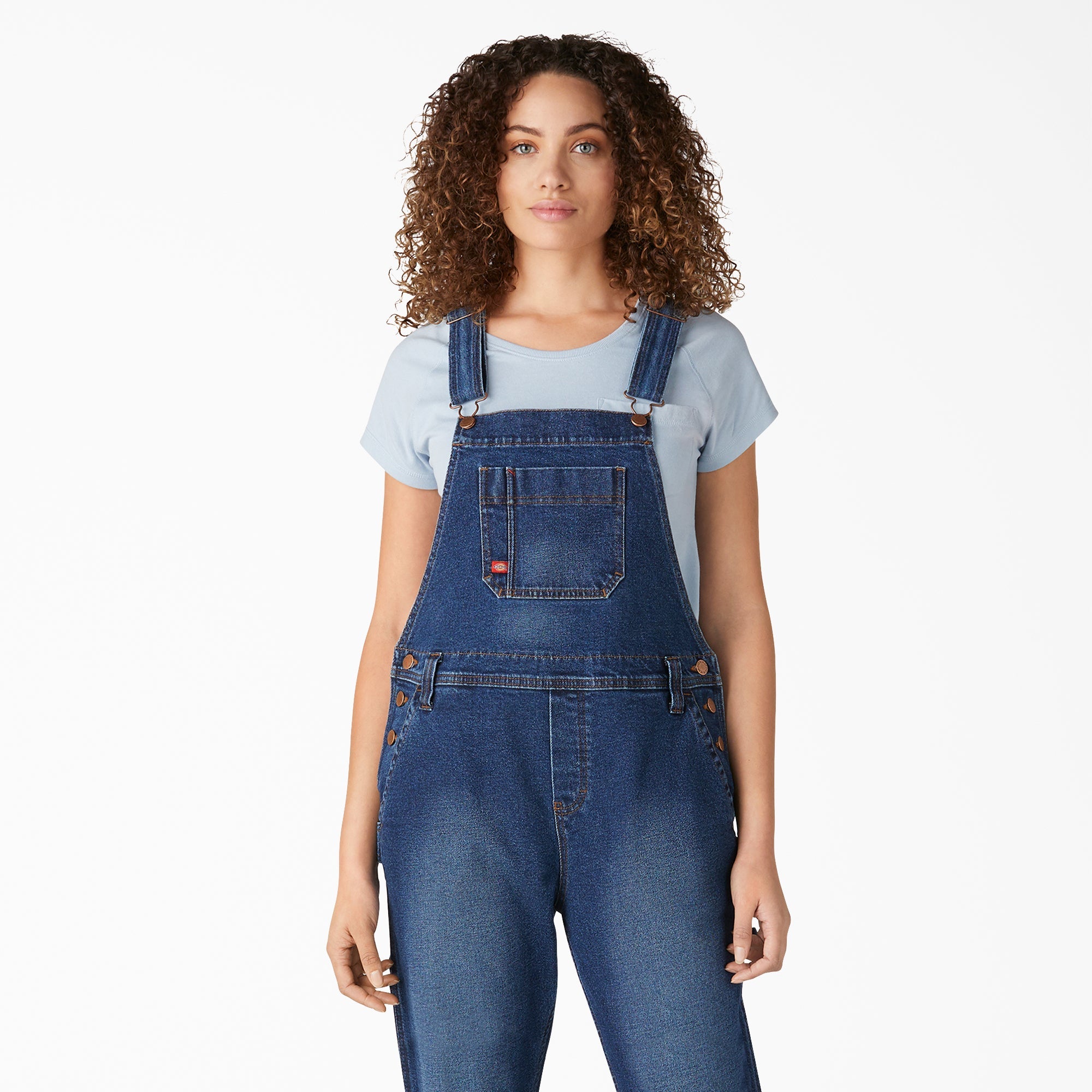 Women's Denim Boyfriend Fit Bib Overalls | Dickies online