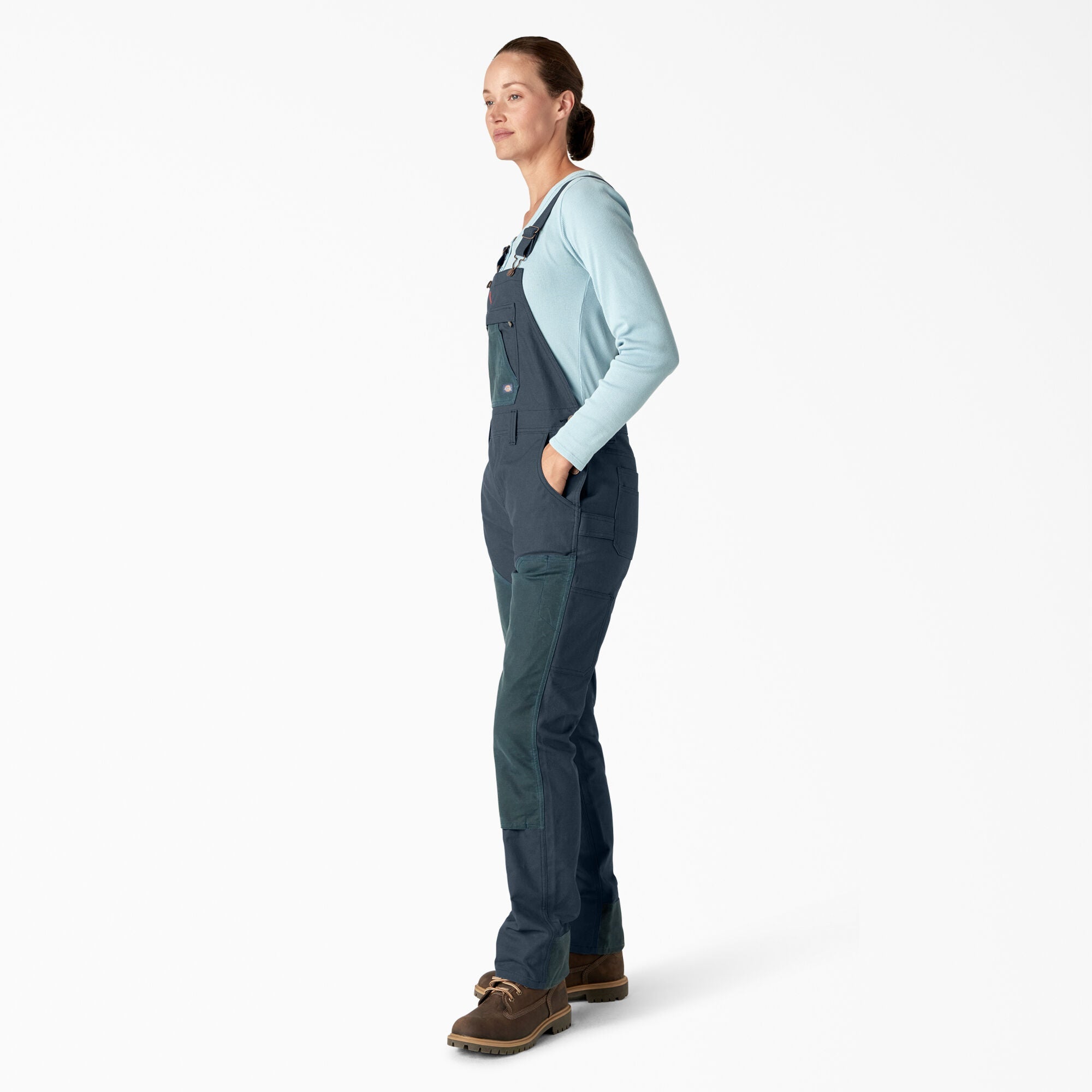 Women's Relaxed Fit Waxed Canvas Bib Overalls | Dickies online shop