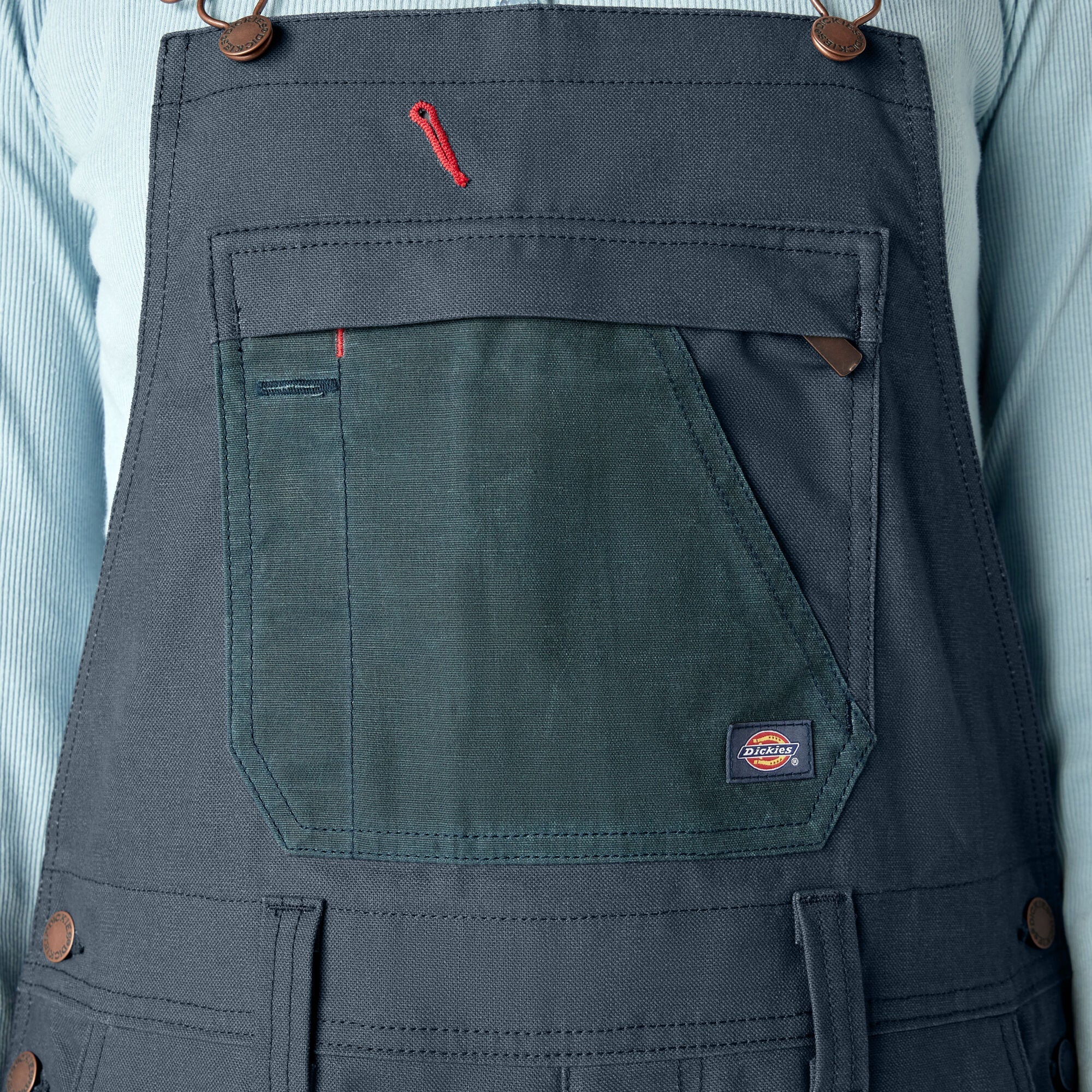 Women's Relaxed Fit Waxed Canvas Bib Overalls | Dickies online shop
