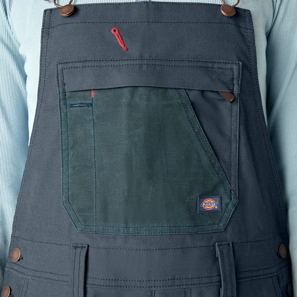 Women's Relaxed Fit Waxed Canvas Bib Overalls | Dickies online shop