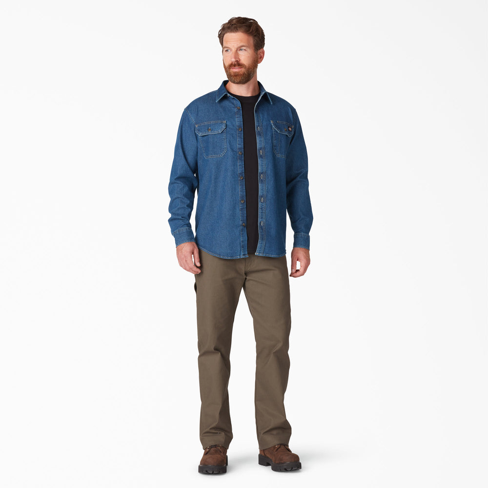 FLEX Denim Long Sleeve Shirt | Dickies on sale