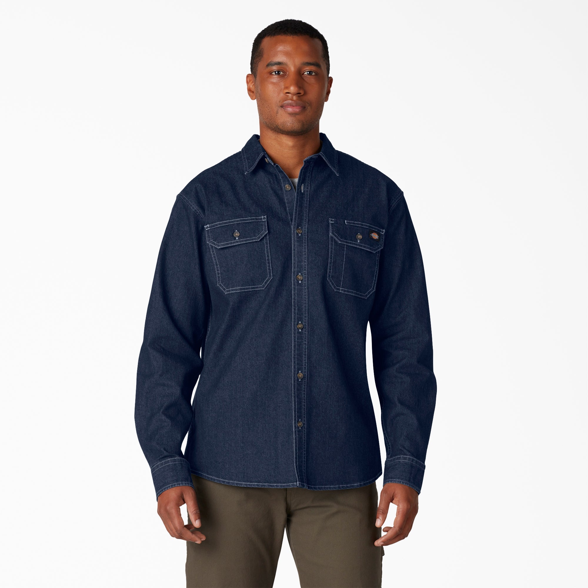 FLEX Denim Long Sleeve Shirt | Dickies on sale