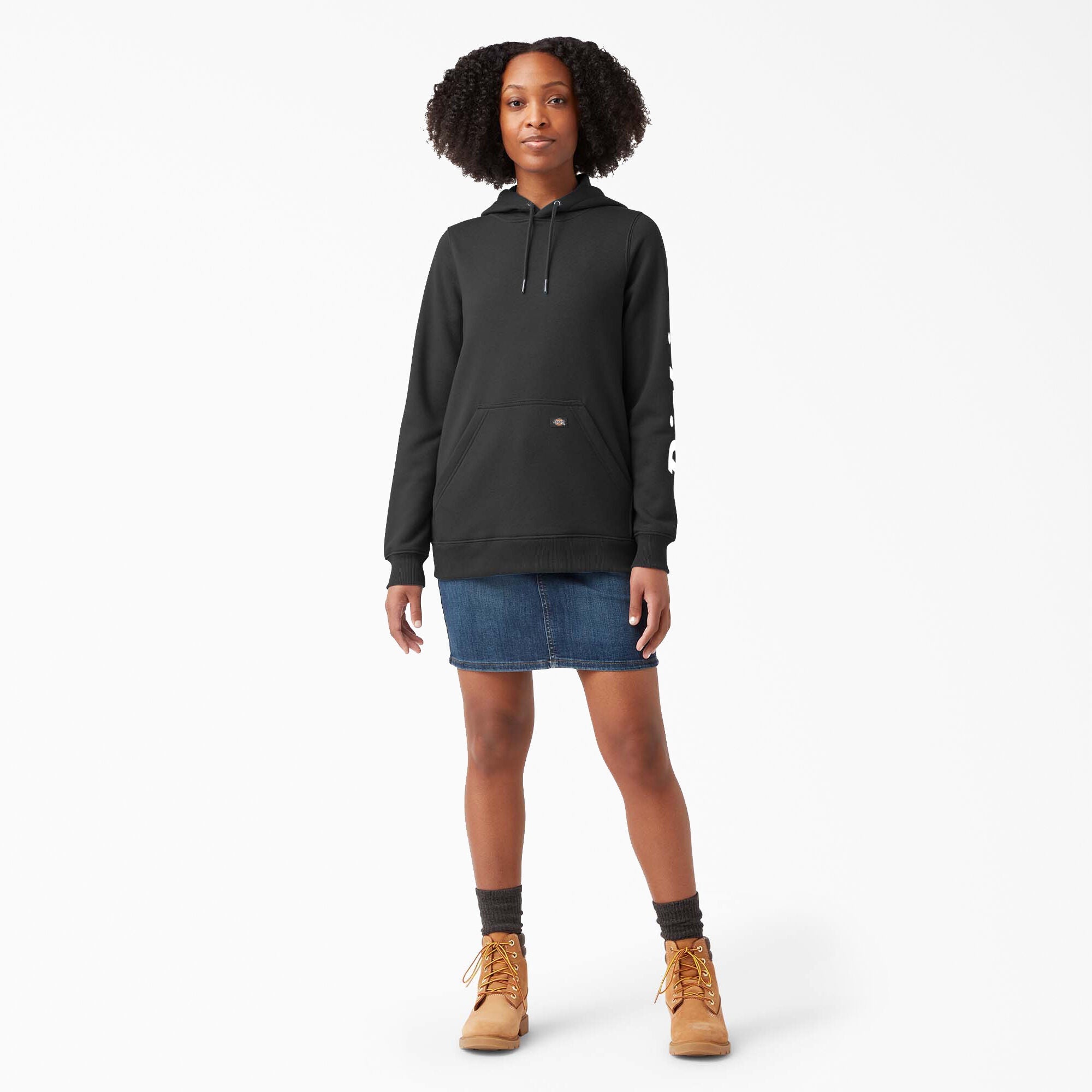 Women's Water Repellent Sleeve Logo Hoodie | Dickies sale