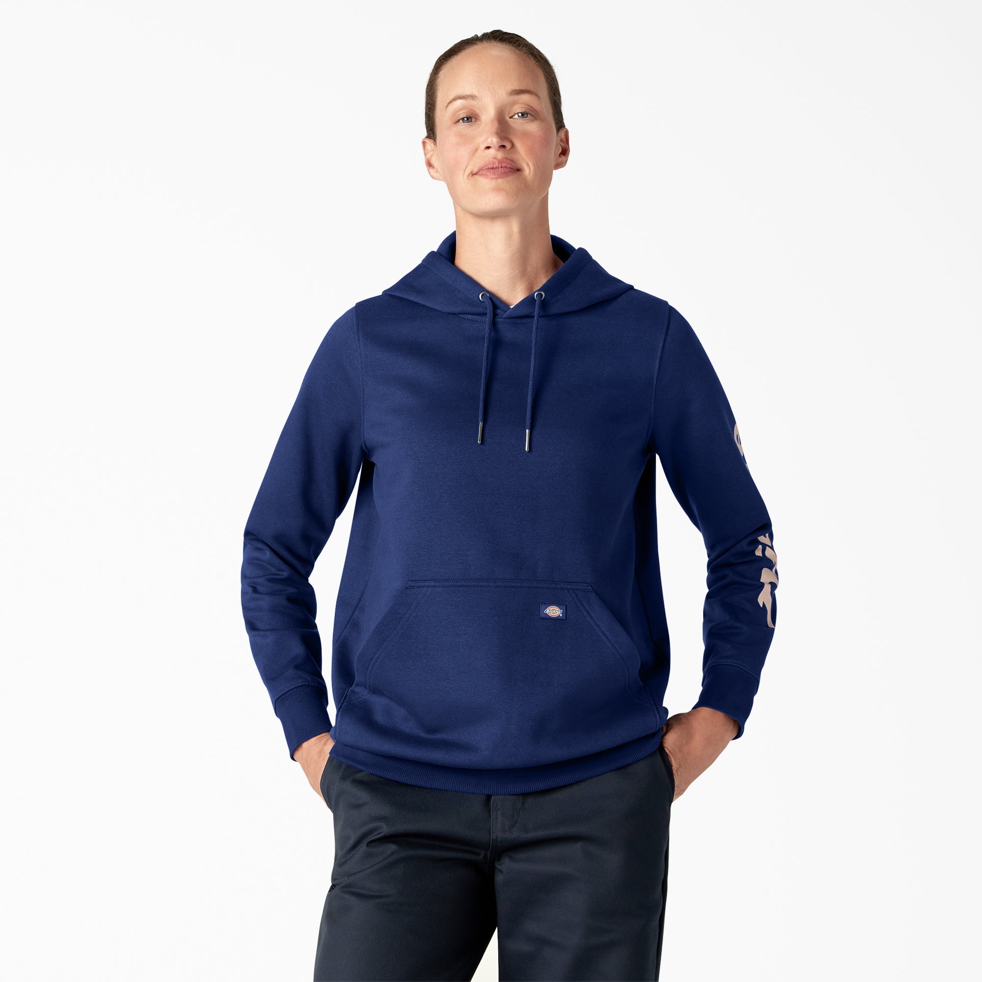 Women's Water Repellent Sleeve Logo Hoodie | Dickies sale