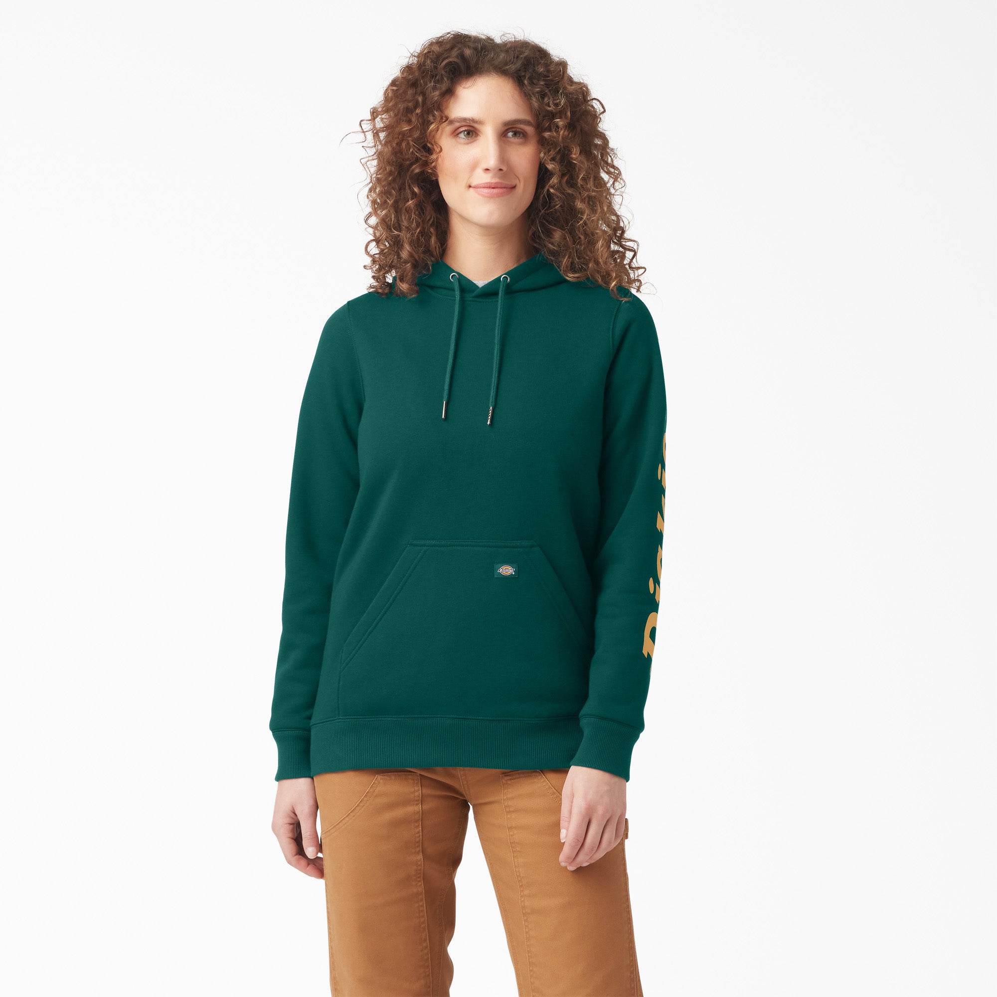 Women's Water Repellent Sleeve Logo Hoodie | Dickies sale