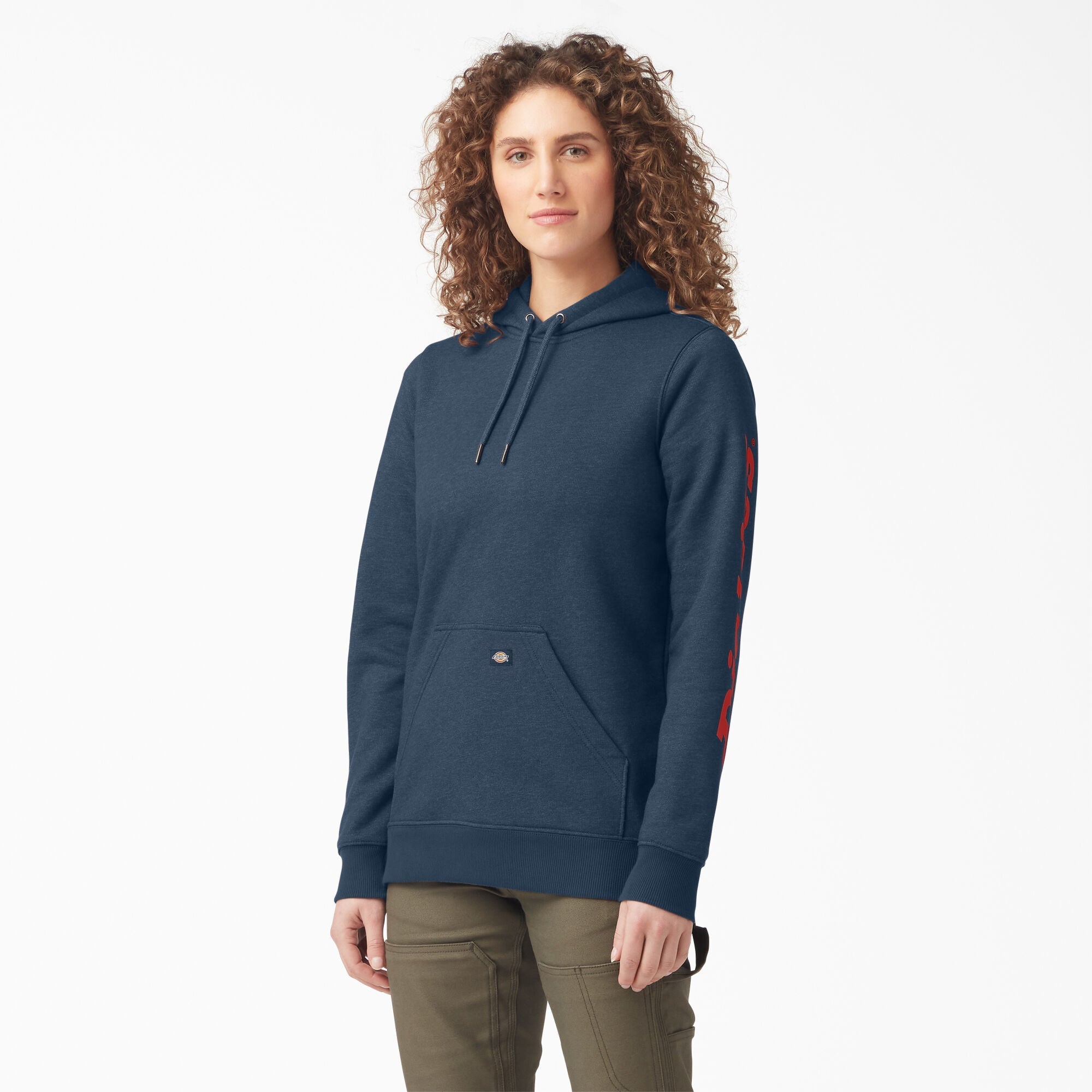 Women's Water Repellent Sleeve Logo Hoodie | Dickies sale